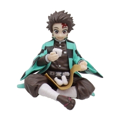 Mô Hình Kimetsu No Yaiba Tanjirou dáng ngồi cao 9cm - Figure Thanh gươm diệt quỷ - No Box - K1-T2-S6
