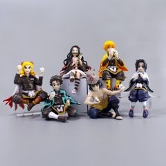 Mô Hình Kimetsu No Yaiba Zenitshu dáng ngồi cao 13cm - Figure Thanh gươm diệt quỷ - No Box - K1-T2-S8