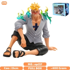 Mô Hình One Piece Marco ngồi - Cao 15cm - Nặng 400gram- Có Hộp màu - Phụ kiện : Kính - Figure anime One Piece - K26-T3-S1