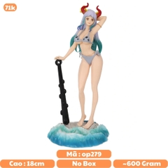 Mô Hình OnePiece Yamato mặc áo tắm - Cao 24cm - nặng 160gram - Phụ Kiện : Đế + chùy gai - Figure OnePiece - bọc túi opp -  K25-T2-S10