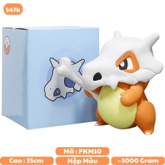 Hàng Loại 1 - Mô Hình Pokemon Cubone  - Cao 35cm - rộng 28cm - nặng 3kg - Phụ kiện : 1 gậy xương cầm tay + 1 Quả cầu Pokemon - Bộ Pokemon - Có Vỏ Hộp màu K8-T4-S1