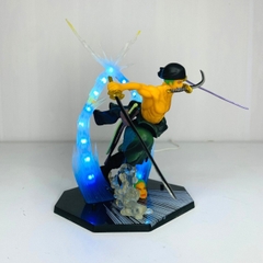 Mô hình OnePiece Zoro có 2 đầu  đế không có chữ có led USB - Bộ FZ - One Piece - No Box - K12-T2-S2