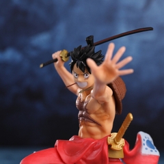 Mô Hình OnePiece Luffy wano siêu ngầu + phụ kiện cao 22cm nặng 680g - One Piece - box màu - K22-T4-S6 (E-15)