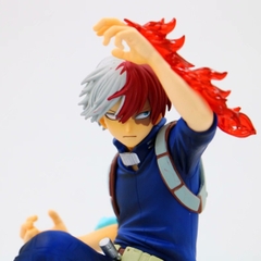 Mô Hình Học Viện Anh Hùng Todoroki Shouto  trạng thái chiến đấu - Cao 18cm - nặng 200gram - My Hero Academia - có hộp màu - K60-T2-S5