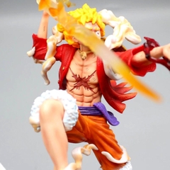 Mô Hình OnePiece Luffy nika gear 5 nika đỏ trạng thái chiến đấu tay cầm vũ khí Cao 46cm - rộng 20 - nặng 1kg9 + FULL BOX + Phụ kiện Tia sét + LED + Ổ nguồn led , Figure OnePiece - có vỏ hộp màu - K19-T3-S10