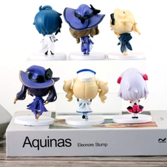 Mô Hình Genshin Bộ 6 nhân vật Jean , Lisa , Barbara , Noelle , Mona , Kaeya cao 10cm nặng 400 gram - Figure  Genshin Impact - no box - K21-T2-S12
