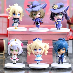 Mô Hình Genshin Bộ 6 nhân vật Jean , Lisa , Barbara , Noelle , Mona , Kaeya cao 10cm nặng 400 gram - Figure  Genshin Impact - no box - K21-T2-S12
