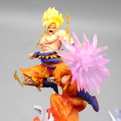 Mô hình DragonBall Goku đại chiến Frieza - Cao 21cm - rộng 26cm - nặng 500gram + FULL BOX + Phụ kiện đi kèm : LED + hiệu ứng ở tay - Dragon Ball - Có Hộp màu  K6-T4-S8