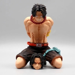 Mô Hình OnePiece ACE Tù nhân - Cao 12cm - rộng 9cm - nặng 340gram - Phụ Kiện : 2 đầu thay th - Figure OnePiece - Có Hộp màu - K25-T3-S8 (A-14)