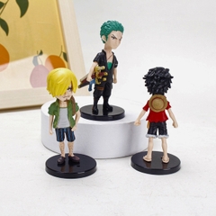 Mô hình OnePiece Bộ 6 chibi các nhân vật One Pice - Cao 7-8cm - nặng 200gram- Figure OnePiece - No Box - K18-T2-S12
