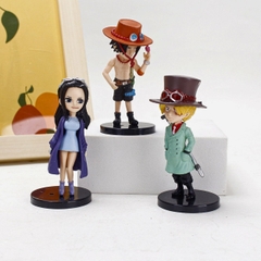 Mô hình OnePiece Bộ 6 chibi các nhân vật One Pice - Cao 7-8cm - nặng 200gram- Figure OnePiece - No Box - K18-T2-S12
