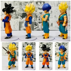 Mô Hình Dragon Ball Bộ 4 Goku và Trunks kids - cao 18-19cm - nặng 1kg2 - DragonBall - NoBox - (F-12)
