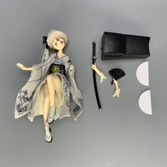 Mô Hình Kasugano Sora váy kimono Trắng - Cao 9cm - nặng 100gram - Phụ kiện : không đế + 1 tay cầm quạt + 1 tay cầm kiếm + Miếng dán - Figure Kasugano Sora - No Box