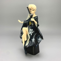 Mô Hình Kasugano Sora váy kimono Đen - Cao 9cm - nặng 100gram - Phụ kiện : không đế + 1 tay cầm quạt + 1 tay cầm kiếm + Miếng dán - Figure Kasugano Sora - No Box