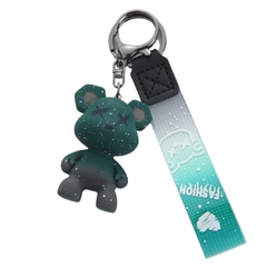 Móc khóa gấu Bearbrick màu Xanh lá - Dây móc dài : 11cm - mô hình gấu Bearbrick Cao : 5.5cm - Nặng 50gram - No Box : Bọc túi OPP - K77-T4-S3