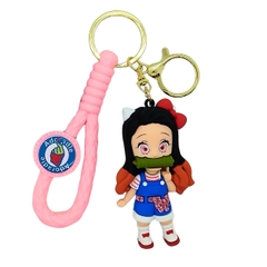 Móc Khóa Nezuko - Dây móc dài : 9.5cm - Mô Hình Cao : 7.3cm - Nặng : 50gram - No Box : bọc túi OPP K78-T6-S2