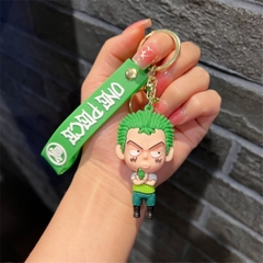 Móc Khóa Zoro - Dây móc dài : 11cm - Mô Hình Cao : 7.5cm - Nặng : 50gram - No Box : bọc túi OPP - K79-T6-S12