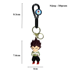 Móc Khóa Vegeta - Dây móc dài : 9.5cm - Mô Hình Cao : 7.6cm - Nặng : 50gram - No Box : bọc túi OPP K78-T2-S7