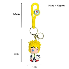 Móc Khóa Minato cầm vũ khí  - Dây móc dài : 9.5cm - Mô Hình Cao : 7cm - Nặng : 50gram - No Box : bọc túi OPP -  K78-T6-S5