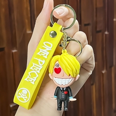 Móc Khóa Sanji - Dây móc dài : 11cm - Mô Hình Cao : 7.5cm - Nặng : 50gram - No Box : bọc túi OPP - K79-T1-S10