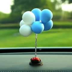 Mô Hình Phụ Kiện Trang Trí Bóng bay xanh trắng - Cao 11cm - nặng 20gram - Figure Phụ Kiện Trang Trí - No box : bọc túi OPP - K77-T1-S10