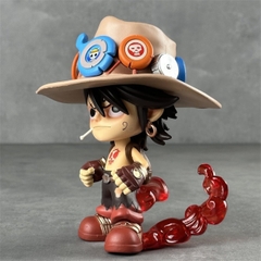 Mô Hình OnePiece Ace chibi dáng đứng - Cao 15cm - Nặng 300gram - Có Hộp màu - Figure anime One Piece - K17-T3-S12