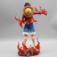 Mô Hình OnePiece Luffy Haki hoa anh đào - Cao 25cm - nặng 500gram - Phụ kiện : 2 mặt thay thế - Có box màu - Figure anime One Piece -K18-T3-S12