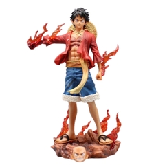 Mô Hình OnePiece Luffy Haki hoa anh đào - Cao 25cm - nặng 500gram - Phụ kiện : 2 mặt thay thế - Có box màu - Figure anime One Piece -K18-T3-S12