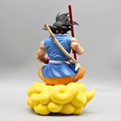 Mô hình DragonBall Goku áo xanh quần vàng cưỡi mây cầm gậy - Cao 21cm - rộng 14cm - nặng 900gram -Phụ kiện : gậy cầm tay - Dragon Ball - Có Hộp màu N1-ST13
