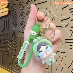Móc Khóa baby cry màu xanh đậm - Dây móc dài : 10cm - Mô Hình Cao : 6cm - Nặng : 50gram - No Box : bọc túi OPP K75-T2-S1