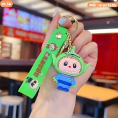 Móc Khóa labubu cosplay alien xanh lá - Dây móc dài : 10cm - Mô Hình Cao : 6cm - Nặng : 50gram - No Box : bọc túi OPP K76-T5-S5