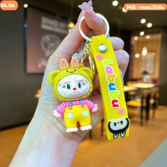 Móc Khóa labubu nâu nhạt - Dây móc dài : 10cm - Mô Hình Cao : 6cm - Nặng : 50gram - No Box : bọc túi OPP K76-T2-S5