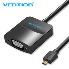 Cáp chuyển đổi Micro HDMI to VGA ( hỗ trợ nguồn + audio ) Vention