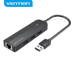 Cáp chuyển đổi USB 2.0 sang LAN + 3 cổng USB 2.0 Vention