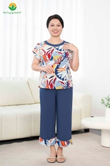 Bộ W QDACT RP cổ phối màu