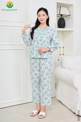 Bộ cotton nữ quần dài áo dài tay B50.5170.
