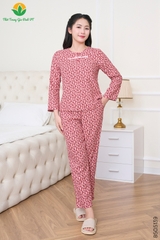 Bộ cotton rayon nữ quần dài áo dài tay B50.5139.