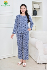 Bộ cotton nữ quần dài áo dài tay B50.5173.
