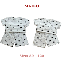 Bộ cotton cộc tay in tràn BÉ TRAI 80-120