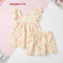 Bộ Bé gái thô xốp tay cánh tiên 8- 14 Tuổi (Ri 4)