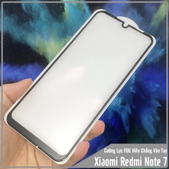 Kính cường lực cho Xiaomi Redmi Note 7 chống vân tay Full viền Đen