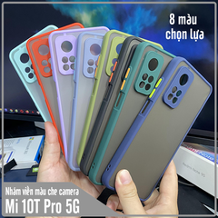 Ốp lưng cho Xiaomi Mi 10T Pro bảo vệ camera nhám viền màu