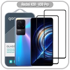 Bộ 2 miếng cường lực GOR Full viền đen 2.5D cho Xiaomi Redmi K50 - K50 Pro