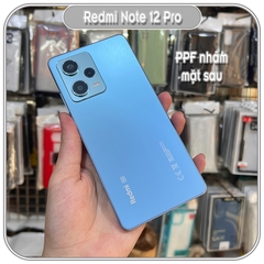 Dán PPF mặt lưng cho Redmi Note 12 Pro, trong - ánh 7 màu - nhám