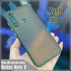 Ốp lưng cho Xiaomi Redmi Note 8 trong nhám viền màu che camera