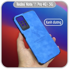 Ốp lưng cho Xiaomi Redmi Note 11 Pro 4G 5G bản quốc tế / Note 12 Pro 4G da hươu 4 góc chống sốc