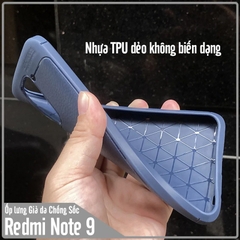 Ốp lưng cho Xiaomi Redmi Note 9 - Redmi 10X 4G Giả da chống sốc Auto