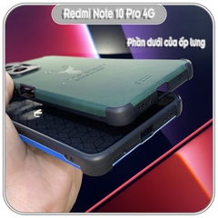 Ốp lưng cho Xiaomi Redmi Note 10 Pro 4G da hươu 4 góc chống sốc