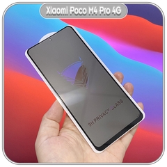 Kính cường lực cho Xiaomi Poco M4 Pro 4G chống nhìn trộm Full viền đen