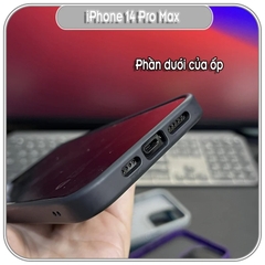 Ốp lưng cho iPhone 14 Pro Max nhám viền màu Likgus